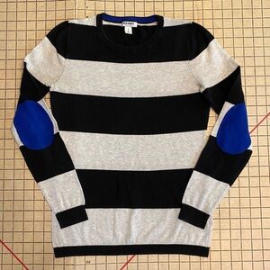 Old Navy small sweater, black and grey stripes